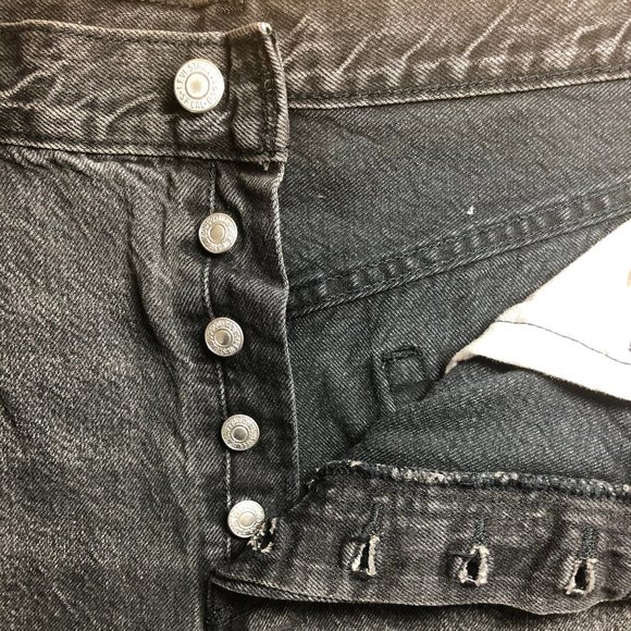 Levi's - 501 Original Shorts, Charcoal - Picture 7 of 16